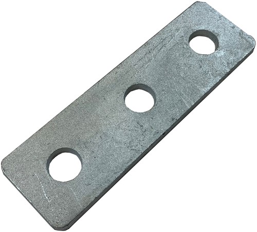 CP-P-3-DG vlakke plaat 3 gats NE á 1 PCE
