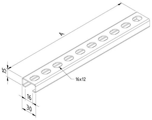 SP15-400-DG Draagprofiel NE á 1 PCE-2
