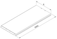 CT-C-100-2PG Klikbare deksel b=100mm, l=2000mm, sendzimir-1