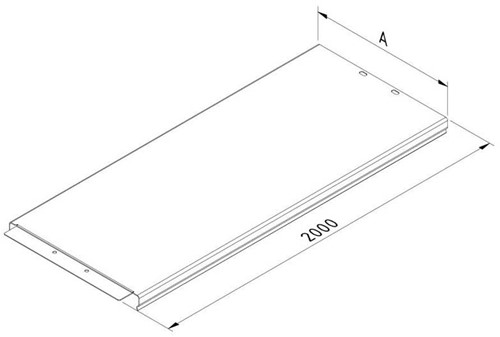 CT-C-100-2PG Klikbare deksel b=100mm, l=2000mm, sendzimir-1