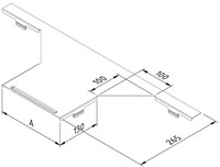 CT-CBR-050-PG Kabelbaan deksel aftakstuk NE á 1 PCE-1