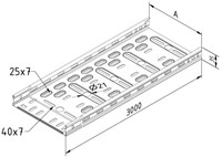 CTLI35-150-3DG Kabelgoot ineenschuifb. licht NE á 1 MTR-2