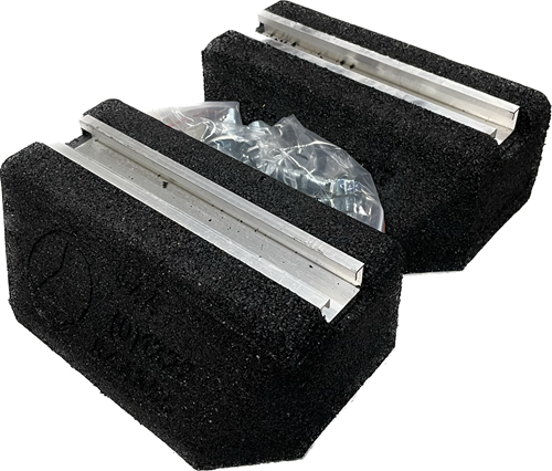 FF 250 Rubber balk 250x190x95mm incl. M10 boutenset pr/2st.-2