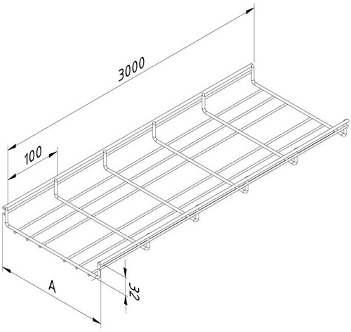 MT35-200-3DG Draadgoot NE á 1 MTR-1