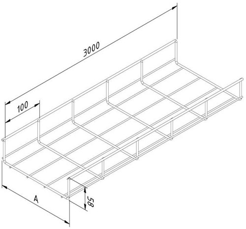 MTL60-150-3UG Draadgoot licht NE á 1 MTR-2
