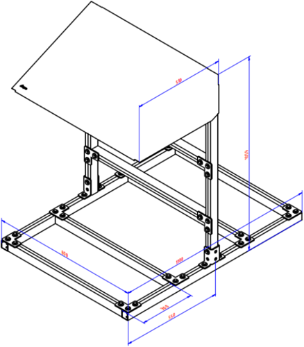 Mini PV Solar Shelter LxBxH =1000x800x1100 Mini PV Solar shelter-2