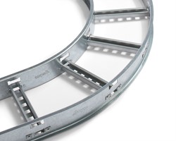 CLF110-B90-0600-UG Horizontale bocht CLF110 h=110mm, b=600mm, 90°, ultra galva