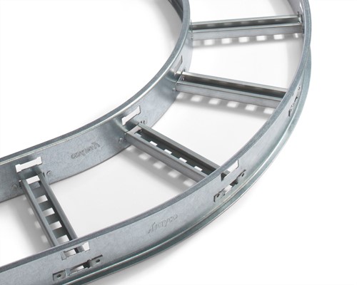 CLF160-B90-0500-UG Horizontale bocht CLF160 h=160mm, b=500mm, 90°, ultra galva