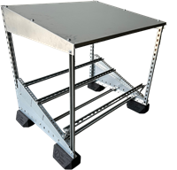 RSA-1200-UG PV Solar Shelter Angled HxBxD =1100x1200x956 PV Solar Shelter Angled